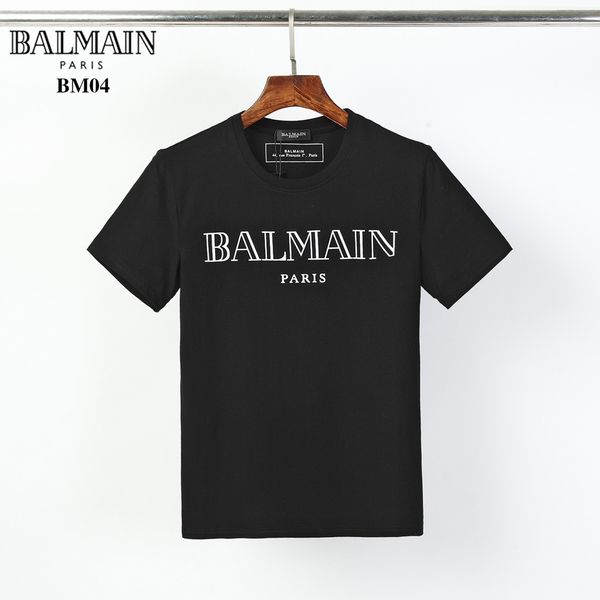 

19ss luxury men t-shirt casual o-neck men's t-shirt fashion brand short sleeve men's clothing size m-3xl v4, White;black