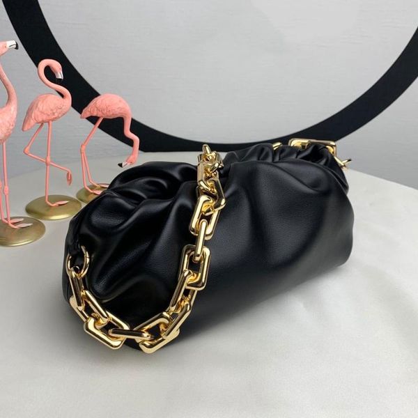 

2020 new fashion style chain pouch women shoulder bags cowhide handbag female bag