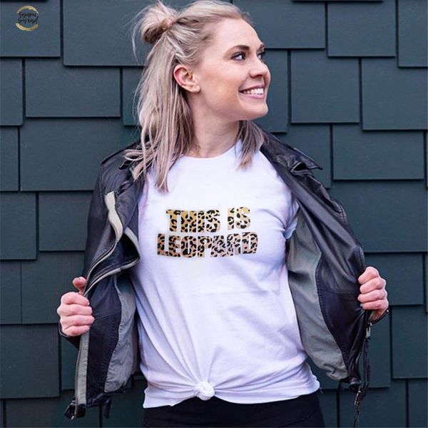 

women white t shirts fashion letter leopard print short sleeve women o neck harajuku casual t shirt for lady girl