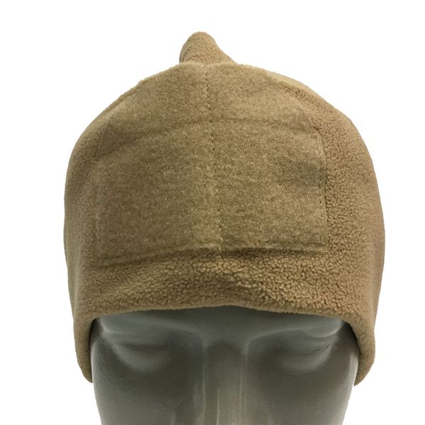 

winter fleece thermal molle tactical protect cap outdoor sports riding hunting windproof warm skullies magic paste headwear hat, Black;white