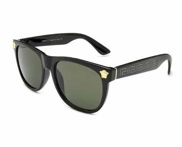 

1pcs classic pilot sunglasses designer brand mens womens sun glasses eyewear gold metal grglass lenses brown cas 18761, White;black