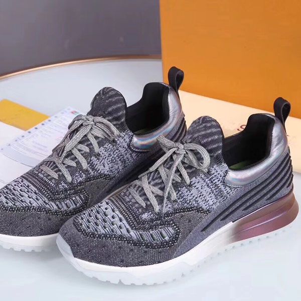 

new 2020 designer luxury shoes low elastic stretch fabric men's and women's luxury shoes party outdoor casual shoes size 35-45 102, Black