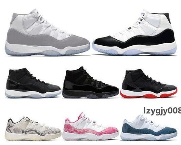 

2019 mens basketball shoes 11s snakeskin vast grey concord 45 23 gamma blue 11 bred womens sports sneaker trainers size us 5.5-13