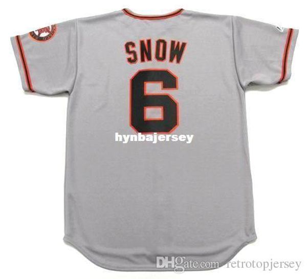 

custom j.t. snow san francisco stitched 2002 majestic vintage away baseball jersey retro mens jerseys running, Black;blue