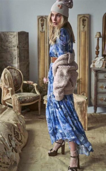 

2020 holiday vacation women floral print long dress with sash, Black;gray