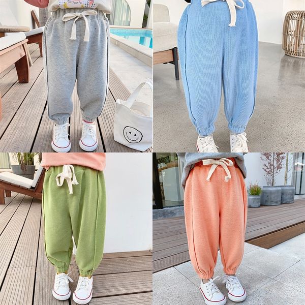 

2020 children's clothing children's loose casual sports sports baby girl's long pants casual pants, Blue