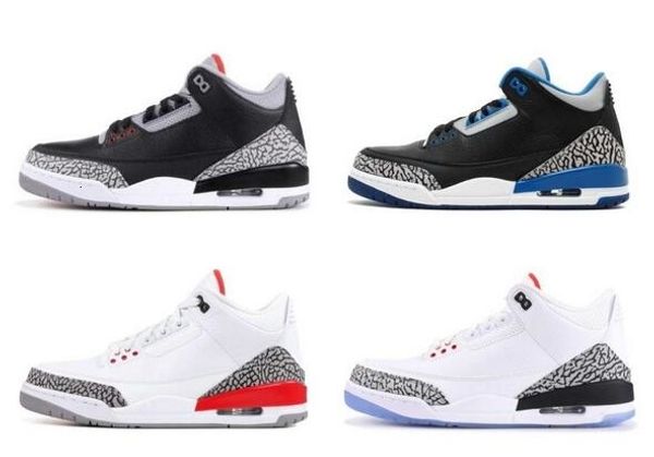 

black white cement three basketball shoes tinker sport blue wolf grey hurricane red new sneakers mens trainers michael sports