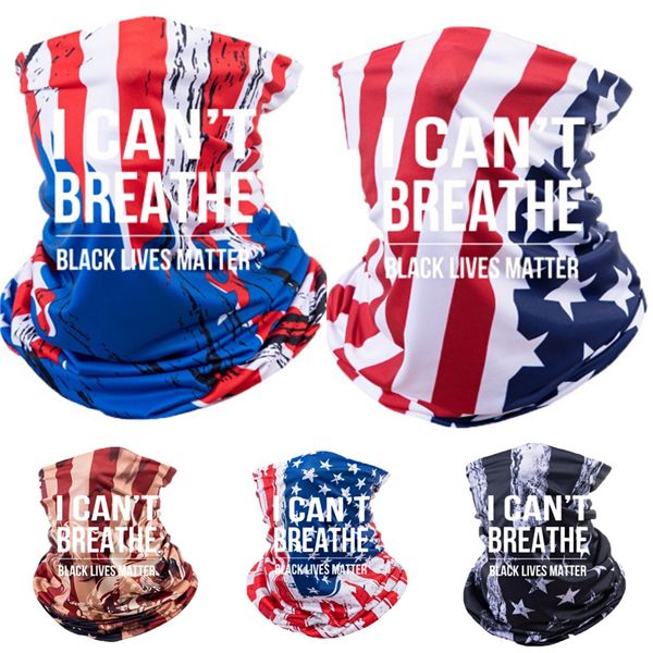 

i cant breathefashion usa flag magic headscarves bandana cycling masks head neck scarves windproof sport camouflag face mask with filtere #5, Blue;black