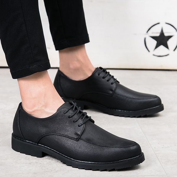 

vintage mens dress shoes fashion men dress shoes pointed toe black business men footwear formal sneakers office