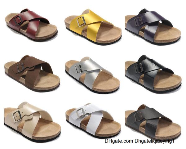 

bokon brand orlando women flat heel sandals summer men beach classic casual ventilation comfortable genuine leather 156z, Black