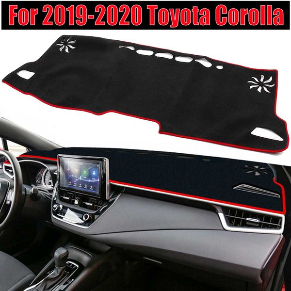 

for 2019 2020 corolla red inner dashboard dash mat dashmat sun cover pad for left hand drive