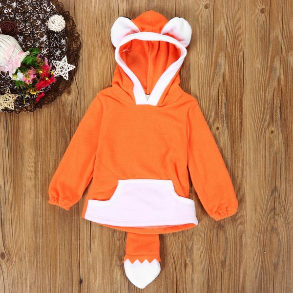 

baby rompers winter warm fox baby hooded boy girl jacket outwear coats kids clothing boy girl jacket outwear coats kids clothing, Black