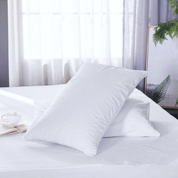 Queen Size 21x31 Inch Waterproof Pillowcase Terry Pillow Protector