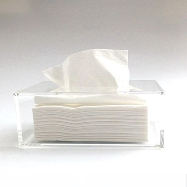 

wholesale- rectangle acrylic boutique tissue boxes, tissue holder, tissue dispenser for home & office decor ytb-002-1