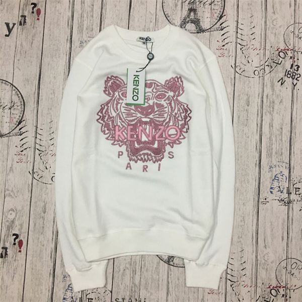 

2020 new men's and women's clothing hooded sweatshirt tiger print hoodie pullover winter sweatshirt 02, White