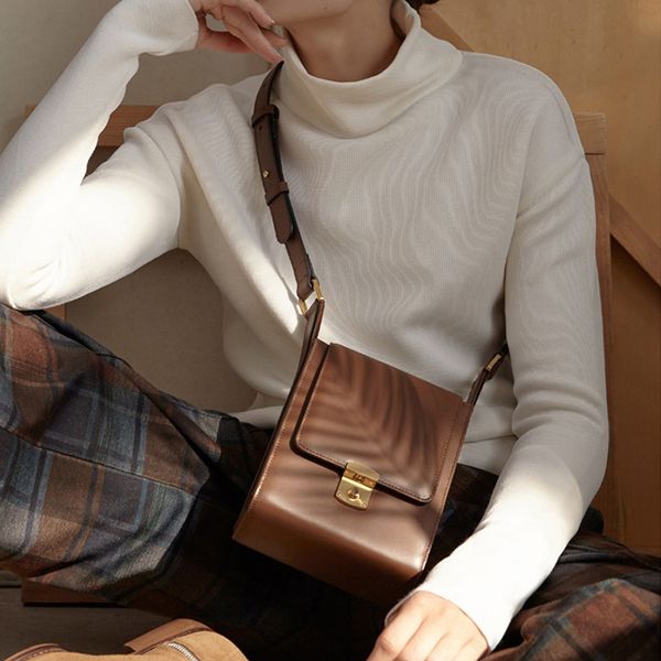 

fashion women vintage crossbody bag ins chic shoulder messenger bag ladys fashion small square bags simple style handbag purse
