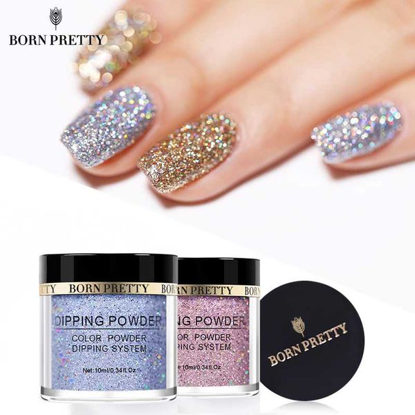 

holographic dip nail powders gradient dipping glitter decoration lasting than uv gel natural dry without lamp cure, Silver;gold