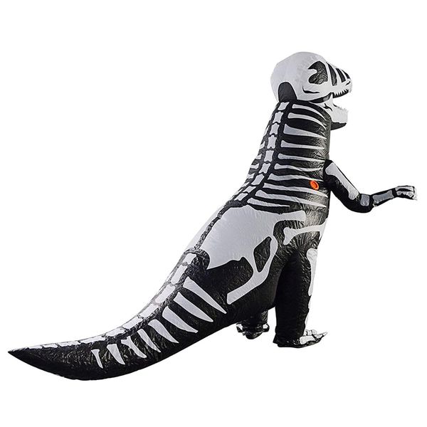 

giant skeleton inflatable dinosaur costume t-rex blow up dino fossil costume