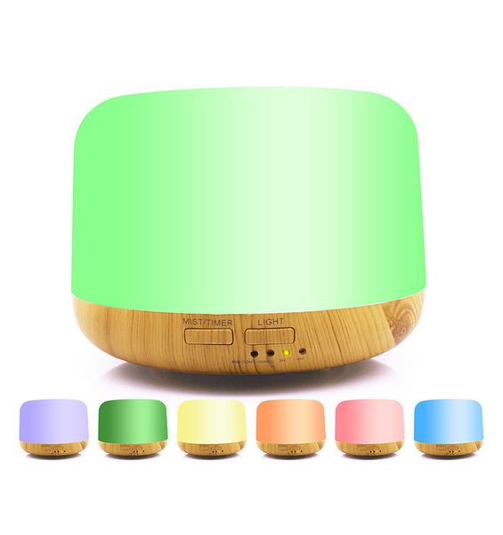

300ml aroma essential oil diffuser ultrasonic air humidifier purifier bread shape 7colors changing led lights for office home ing