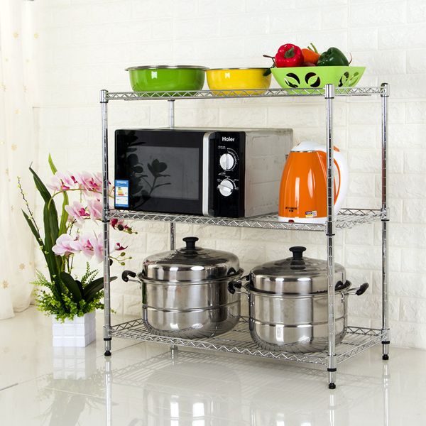 2019 Adjustable Diy Chrome Plated Kitchen Mini Wire Shelf Rack