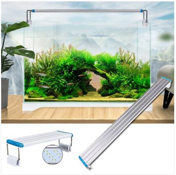

220v aquarium led 18-48cm fish tank cover extendable brackets light extensible bracket lamp/fish tank light clip