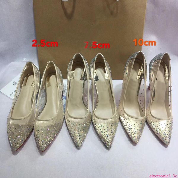 

designer women silver golden dress shoes rhinestones wedding shoes pointed toe high heel slip on stiletto pumps basic shoes, Black;green