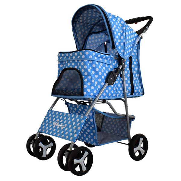 

pet trolley dog trolley foldable household fa dou teddy out of the bag to walk the dog kennel stroller cat carrier