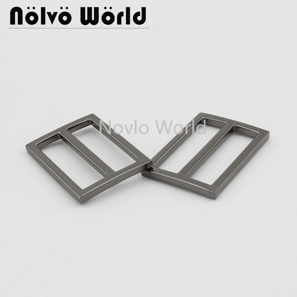 

wholesale 500pcs, inner width 32*21.5mm 1-1/4 inch, 4 colors accept mix color,metal tri-glided buckle handbag adjustment buckle, Black