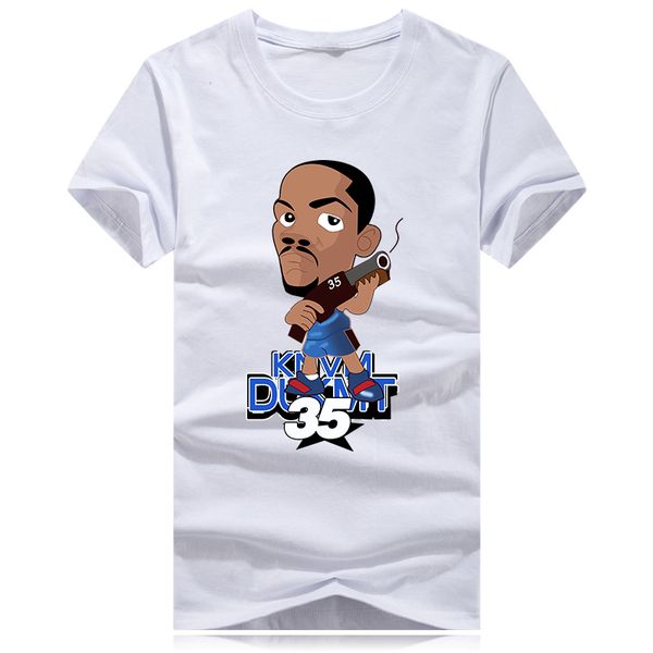 

2019 summer fun cartoon printing short sleeve t-shirt men's casual half sleeve simple handsome t-shirt hip hop top, White;black