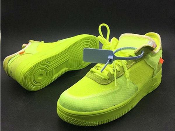 

2019 Wholesale Forces Volt Running Shoes Women Mens Trainers Forced One Sports Skateboard Classic 1 Green White Black Warrior Sneakers