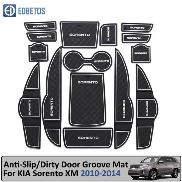 

30 anti-dirty pad for kia sorento xm 2010 2011 2012 2013 2014 kia sorento r door groove gate slot anti-slip mat