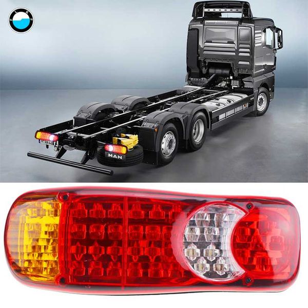 

2 pcs waterproof 46 leds taillights trailer truck srear tail light auto car signal lamp caution lights fog light bulbs