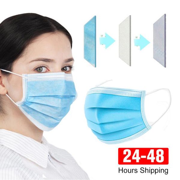 

24 hours shipping disposable face masks disposable 3 layers dustproof mask facial protective cover masks set anti-dust mask from youpin