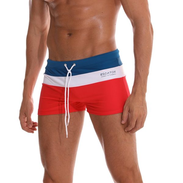

plus size men breathable trunks pants solid swimwear beach shorts slim wear #xtn