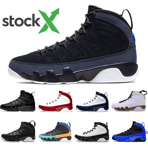 

stock x 2020 3m reflective racer blue 9s mens basketball shoes 9s bred unc og gym red citrus men trainers designer sports sneakers