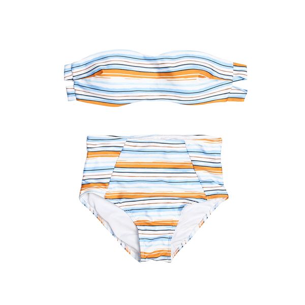 

womens swimwear bandeau bathing suits female striped maillot de bain push up padded high waisted swim suits beach wear 2018