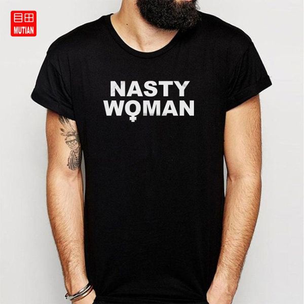 

nasty woman symbol female t shirt, White;black
