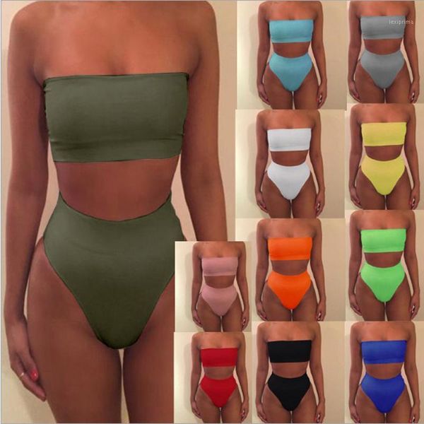 

women's swimwear 2021 women swimsuit bodysuit swimming suit bikini set bathing suits swim high waist thong beach black1, White;black