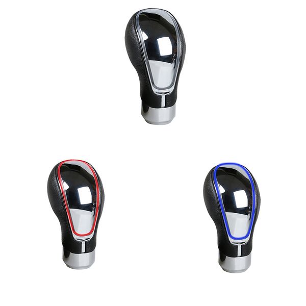

gear shift knob black leather touch motion activated shifter gear multicolor led light auto car shift knob