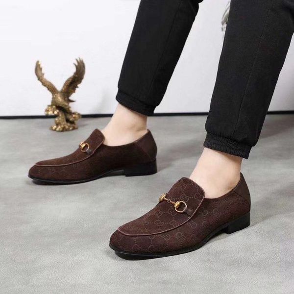 

new style black leather men rivets loafers designers fashion slip-on mens dress shoes handmade men smoking shoes casual flat