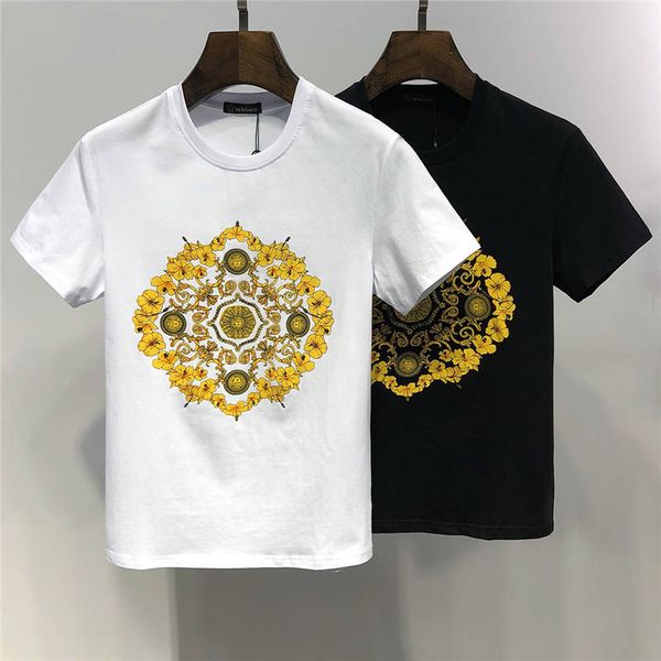 

mens versace мода мужская дизайнер лето новое поступление высокое качество дизайнерской одежды мужская мода футболки медуза печати тройники, White;black