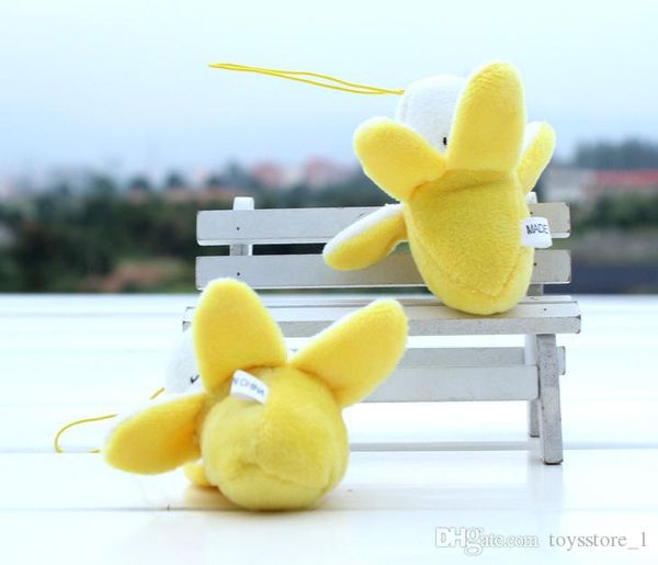 

kids toys creative cartoon accessories gift face text small banana mobile phone pendant peeling banana plush hanging ornaments 7cm wholesale