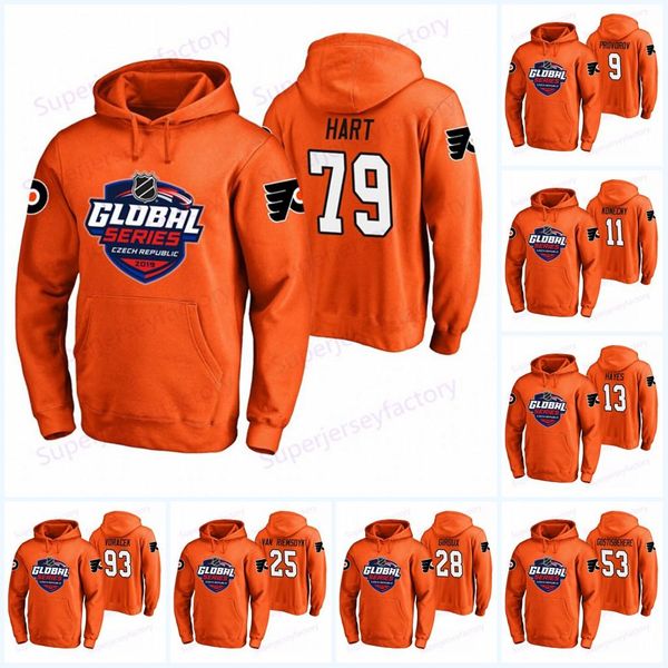 

79 carter hart philadelphia flyers global jersey 28 claude giroux 17 wayne simmonds 53 gostisbeher hoodies jerseys sweatshirt, Black;red