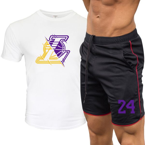 

men's exercise & fitness clothing casual mens european and american style breathable fashion print suit male active thin tracksuits s-2