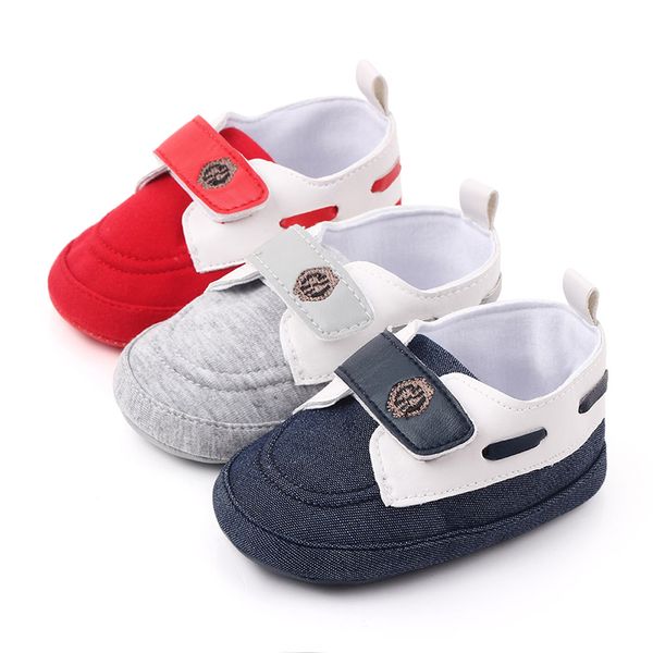 

baby shoes solid color pu leater shoes sneaker anti-slip soft sole toddler for 0-18m