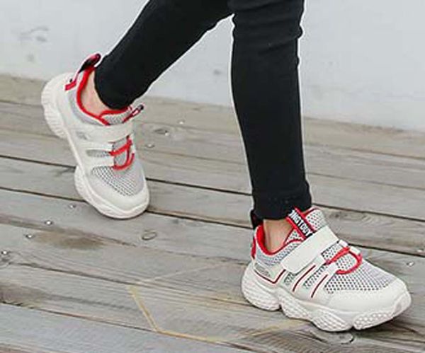 

лучшие качества классический sneaker chaussures enfants мода смарт тройные ботинки малышей платформы кожаных ботинок воздушных chaussures sh, Black;red