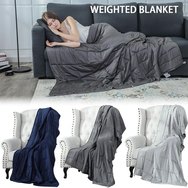 

cotton weighted blanket glass beads environmentally relieve stress children adults blanket home textile