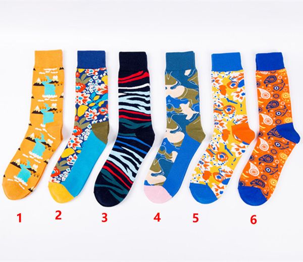 

harajuku happy short socks men's funny avatar combed cotton casual men socks colorful novelty skateboard socks women 18031, Black