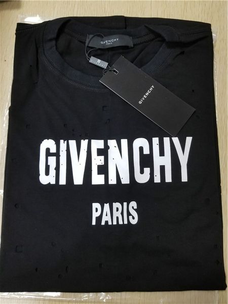 Мужской дизайнер лето полые футболки письмо печатные футболки мужчины и женщины