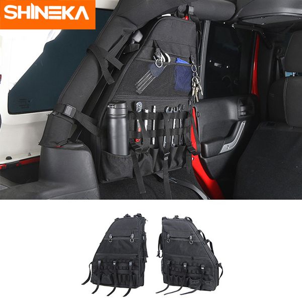 

shineka stowing tidying for wrangler jk 2007-2017 canvas side door anti-roll storage bag for wrangler jk